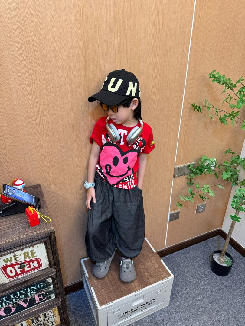 令佳潮牌夏季儿童休闲时尚莱赛尔柔软舒适防蚊裤2801宝宝小童童装