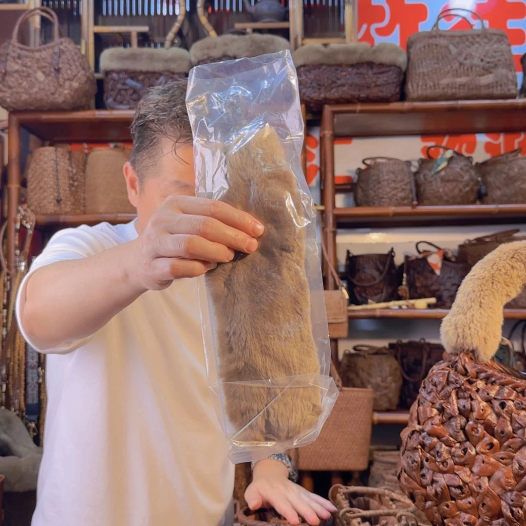 木?****天强哥竹艺兔毛手把