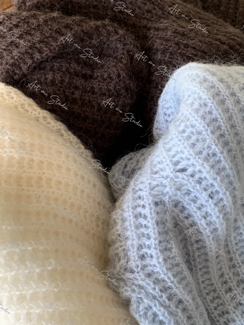 超幼马海自带蓬松感高配比云朵触感宽松万能搭包容针织外套w24357