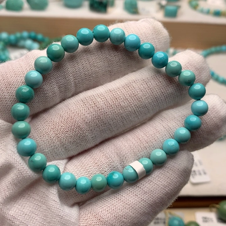 绿松石未镶嵌珠宝奇石5.7mm