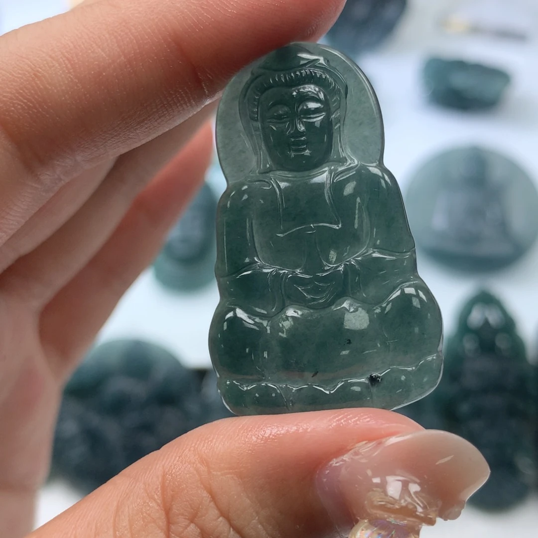 颈饰未镶嵌翡翠天然翡翠