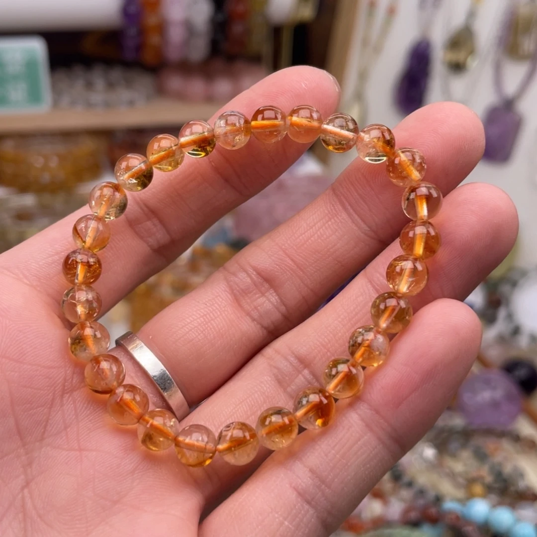 未镶嵌手链水晶黄水晶