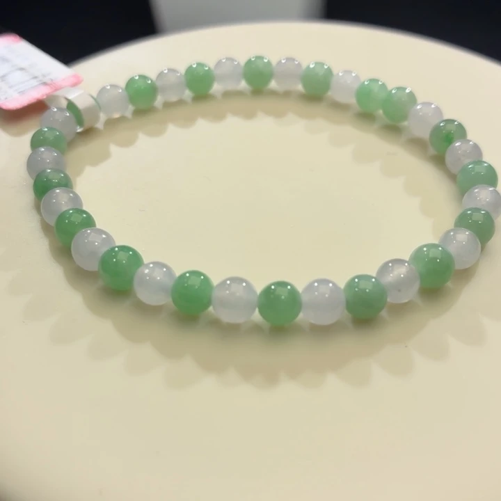翡翠未镶嵌手链卡5.4