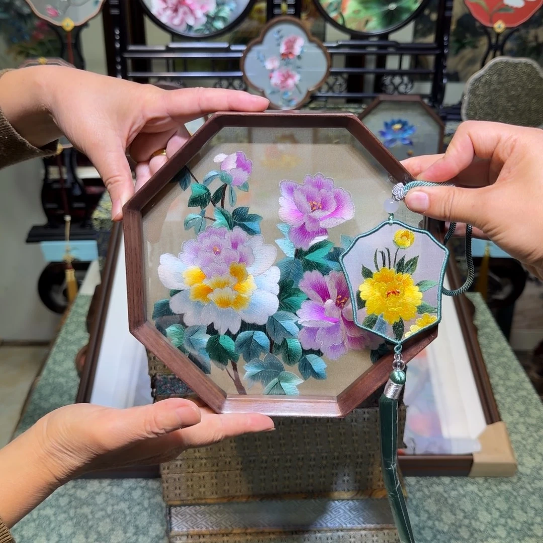 刺绣手工苏绣工艺制作技艺精湛