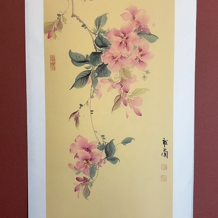 国画听兰老师花鸟