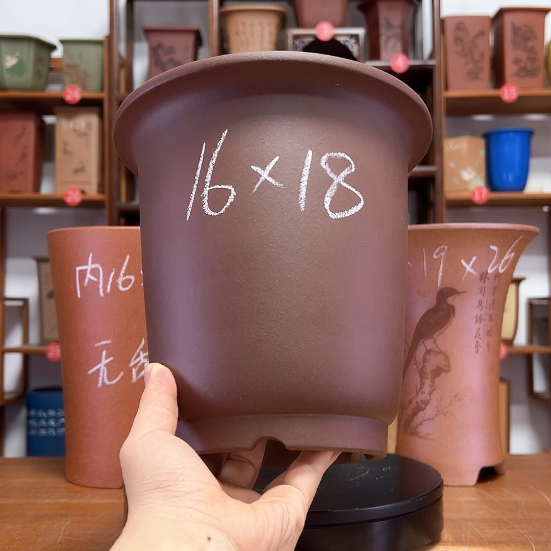 紫砂花盆周之夏精品紫砂花盆