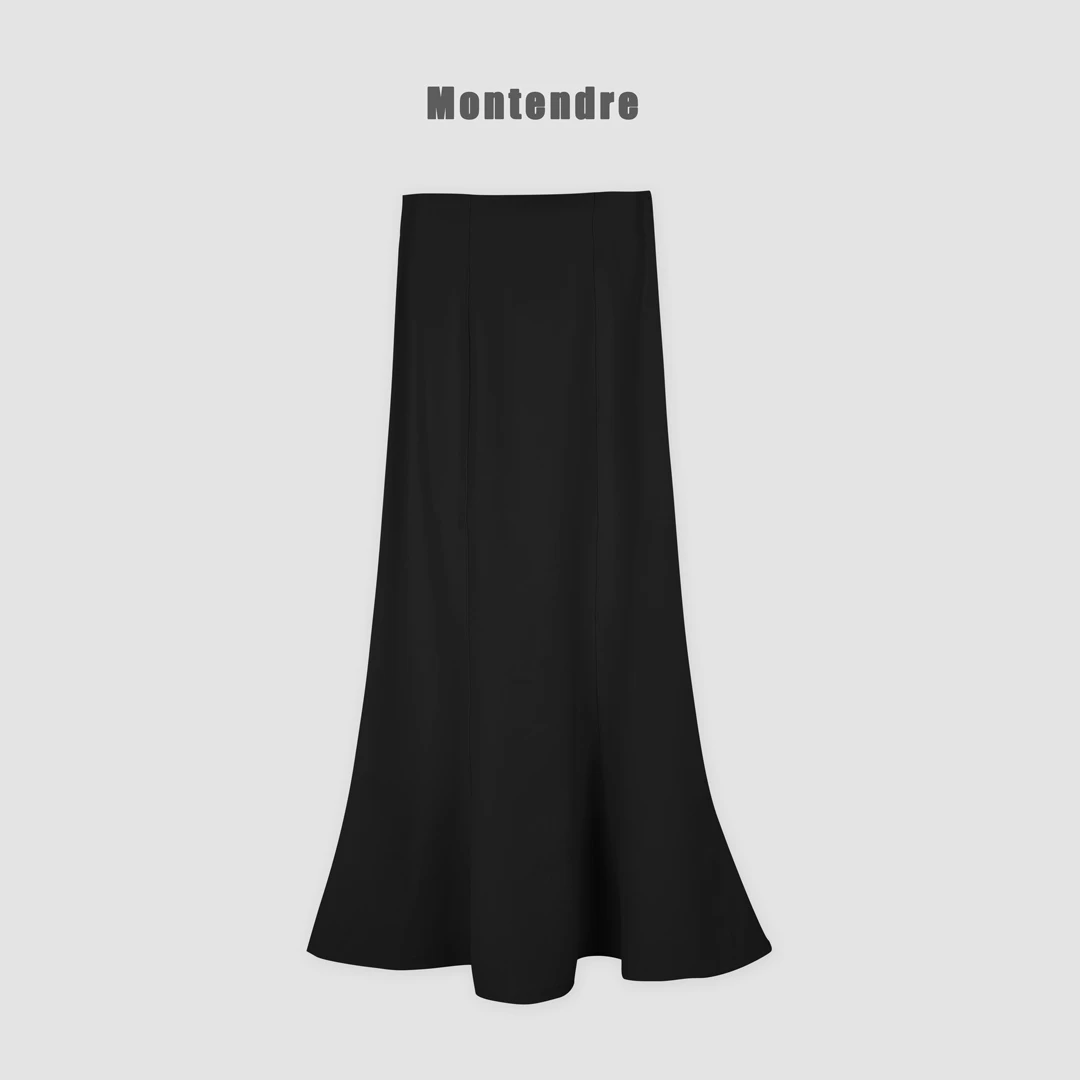 【MonTendre】秋季新款 优雅高级感鱼尾裙百搭显瘦高腰醋酸半身裙女