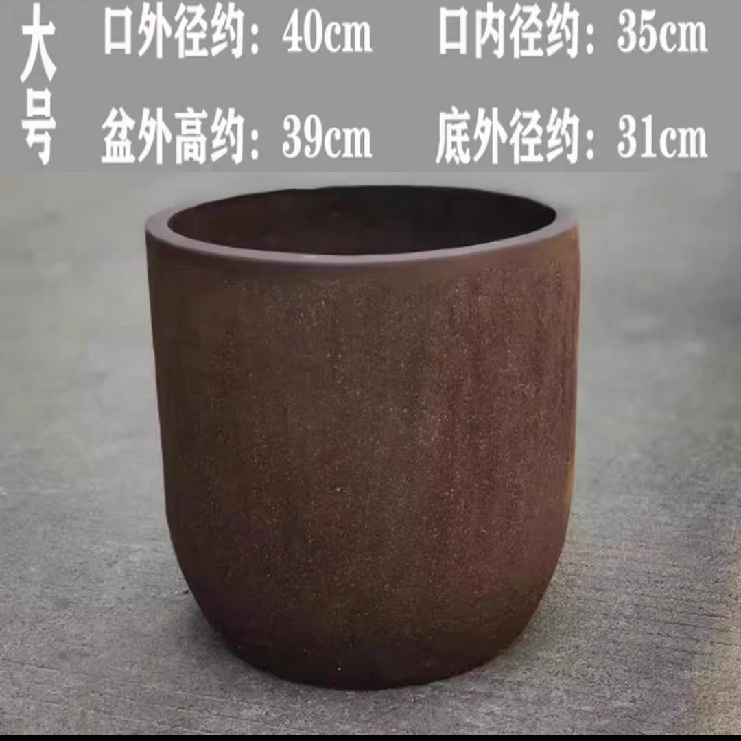 紫砂花盆有无孔菖蒲文竹拇指盆大小号防烂根菖蒲文竹拇指盆大
