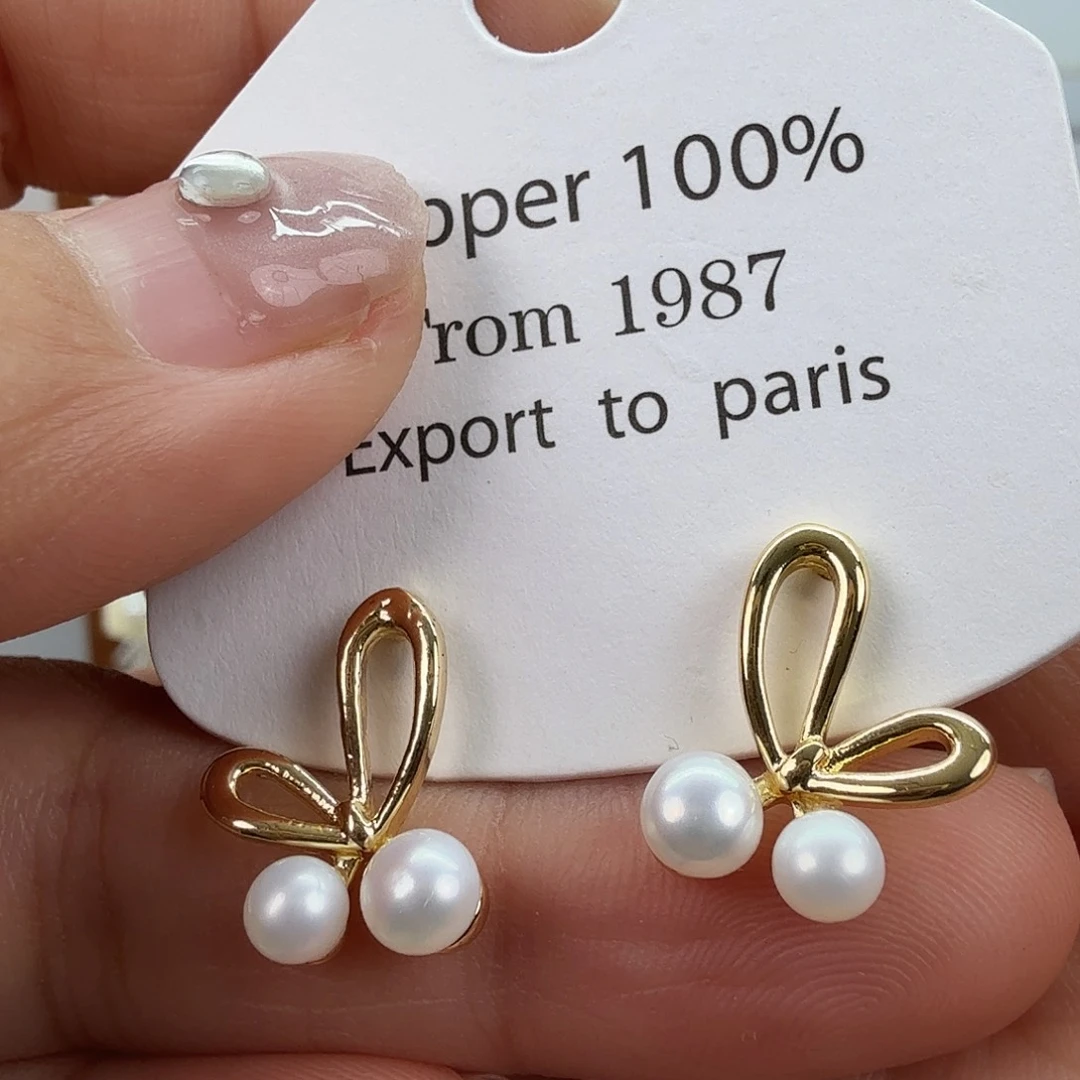 耳饰未镶嵌淡水珍珠