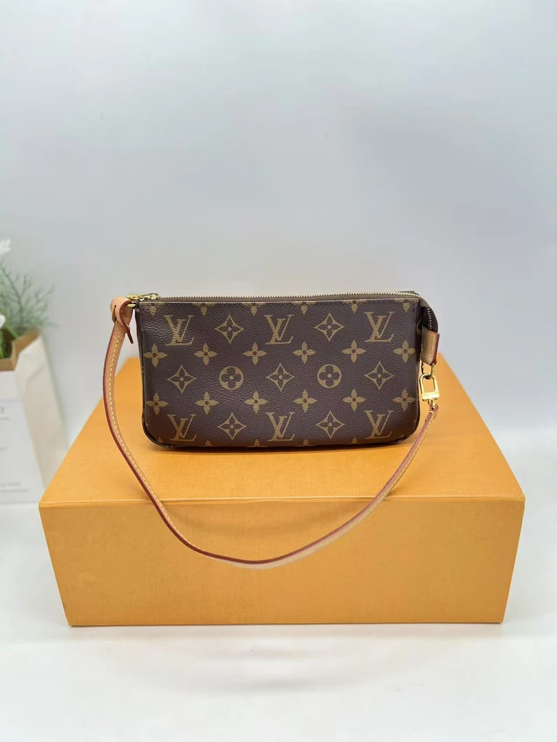99新 LouisVuitton/路易威登 98新/麻将包/老花大麻将（LV妞妞）