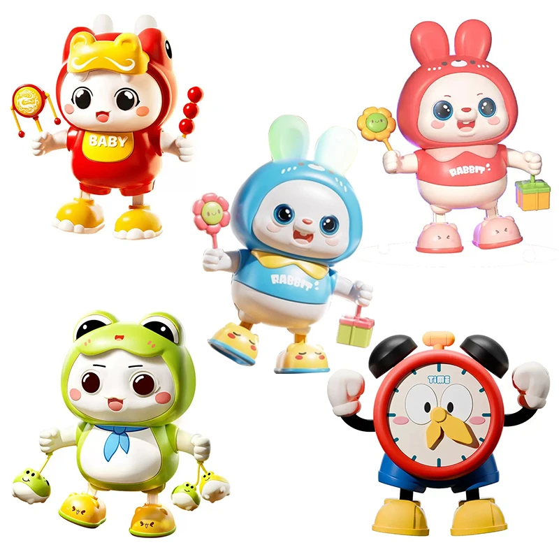 电动有声会动跳舞小兔子玩具适合婴儿抬头训练及宝宝啃咬磨牙礼物