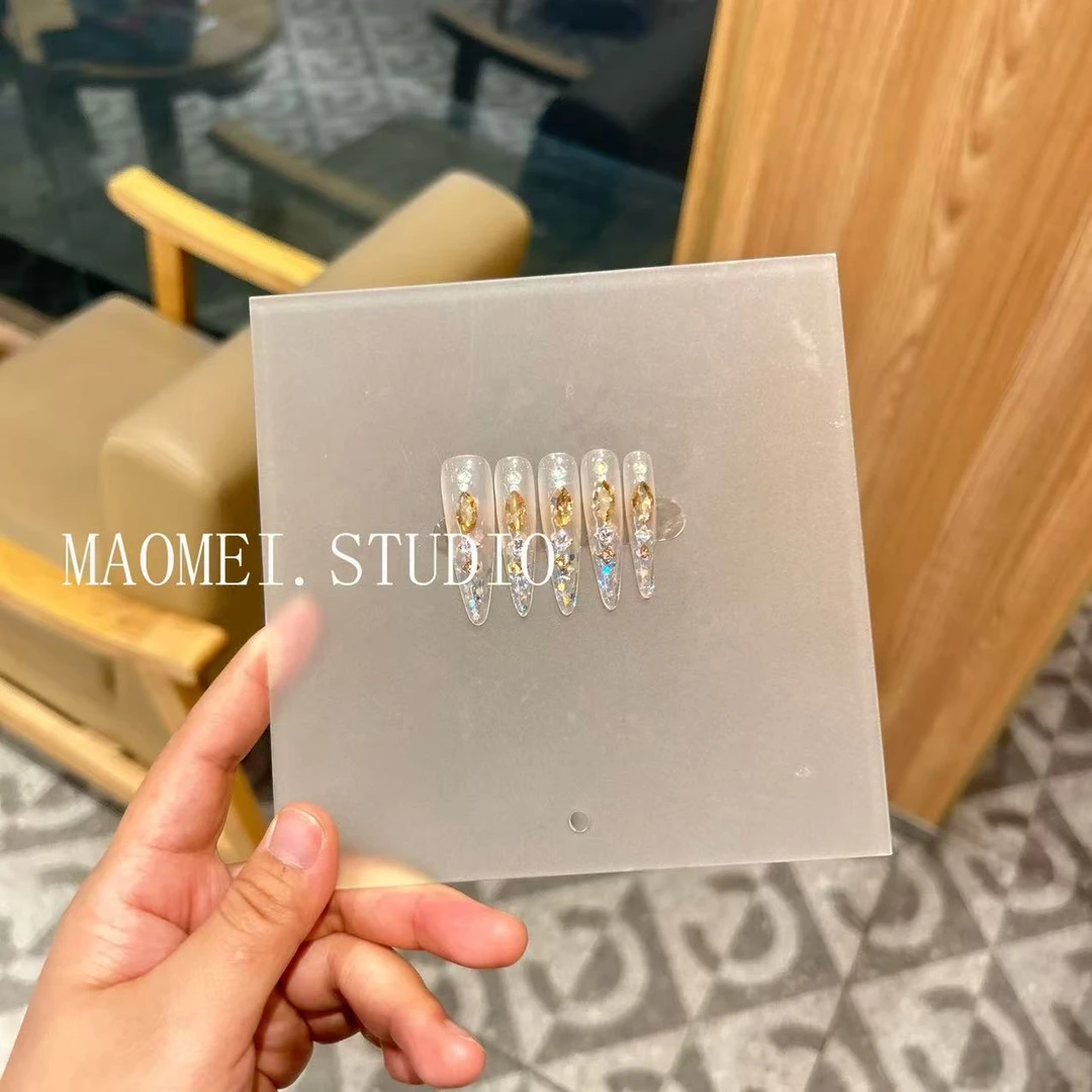 【大爆闪】猫妹轻奢穿戴甲 设计师款爆闪底手工穿戴甲