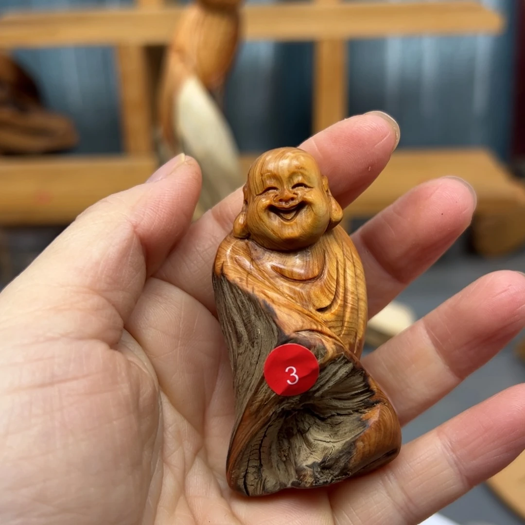 强***哥木崖柏木摆件手把件