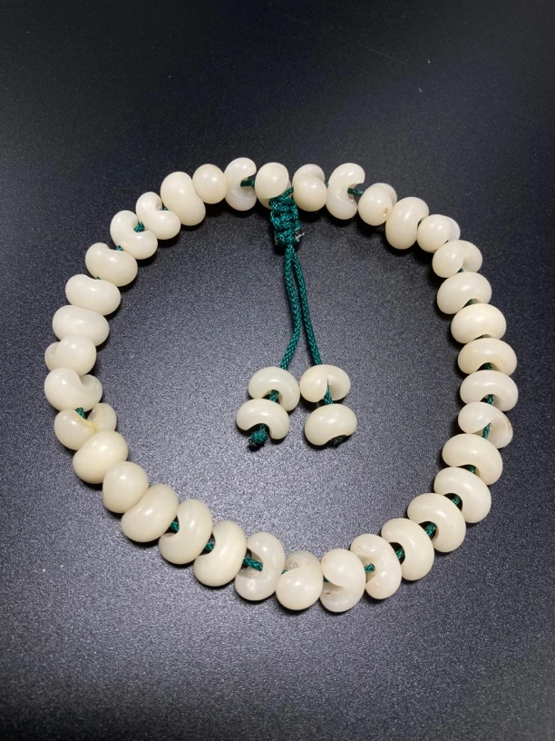 非金属木质手链 棕榈子瑕疵品金佛草菩提36颗去芯手持手串