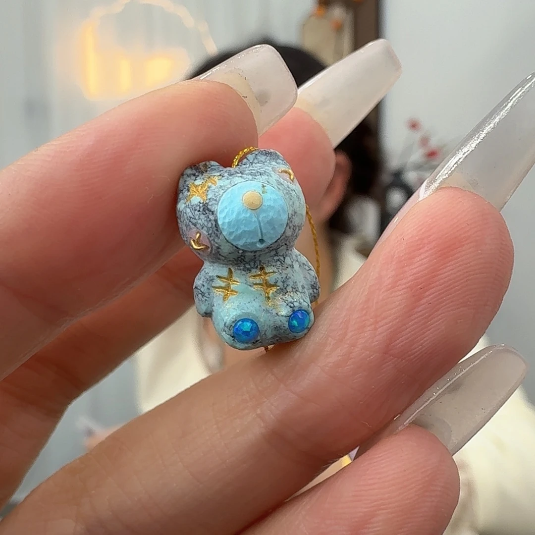 绿松石未镶嵌挂件