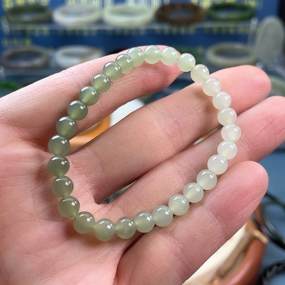 和田玉手串未镶嵌6mm