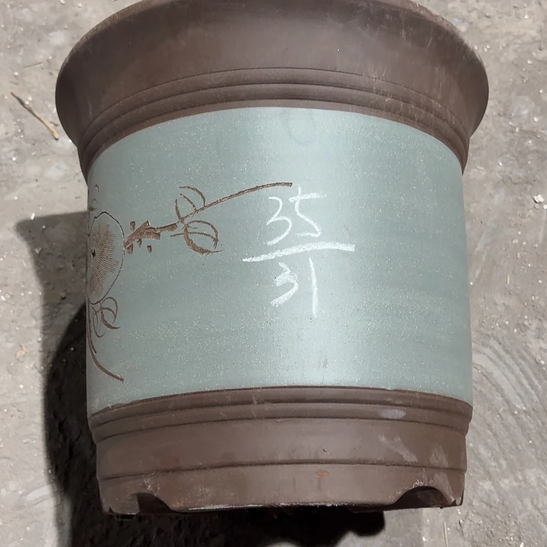 宜兴紫砂花盆，现货发
