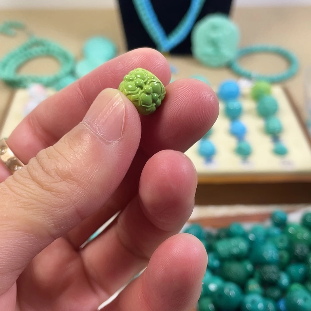 手工雕刻配饰配珠手串尺寸11