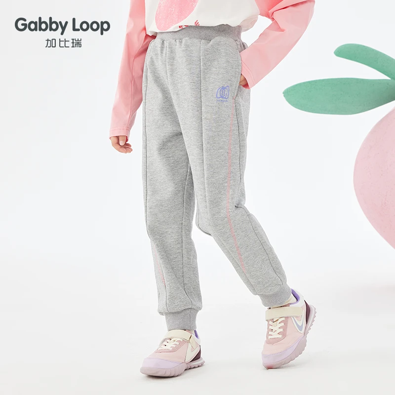 【110-130,150-160清货】加比瑞童装 女童春秋针织运动裤GKC41055