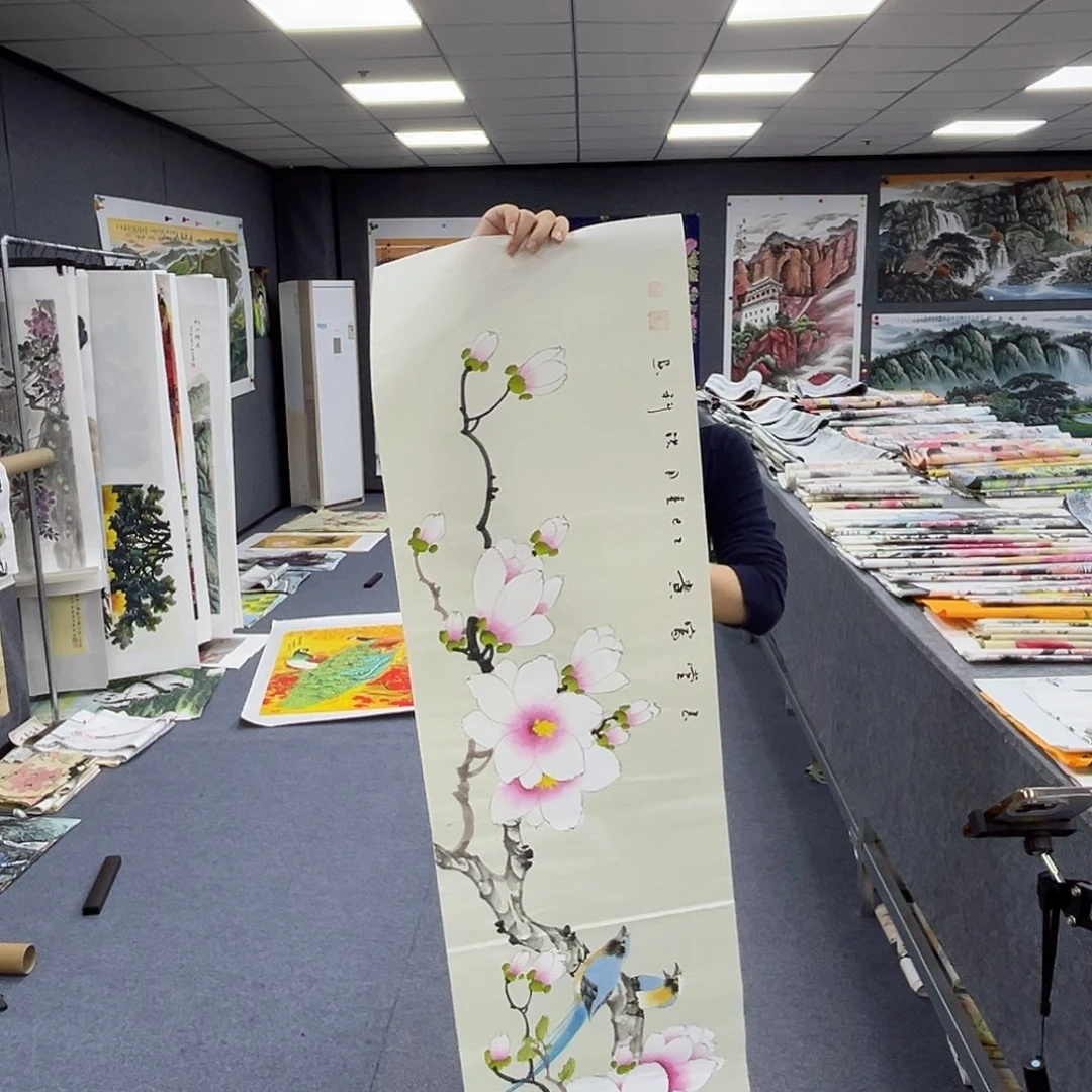 全场国画作品美女放漏