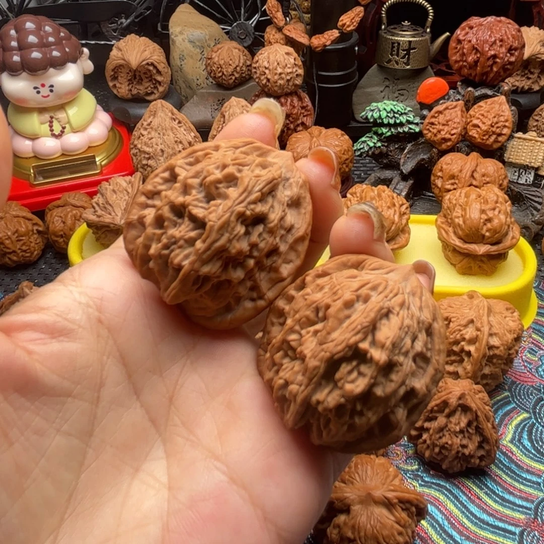 文玩核桃吊坠全品麦穗虎头40