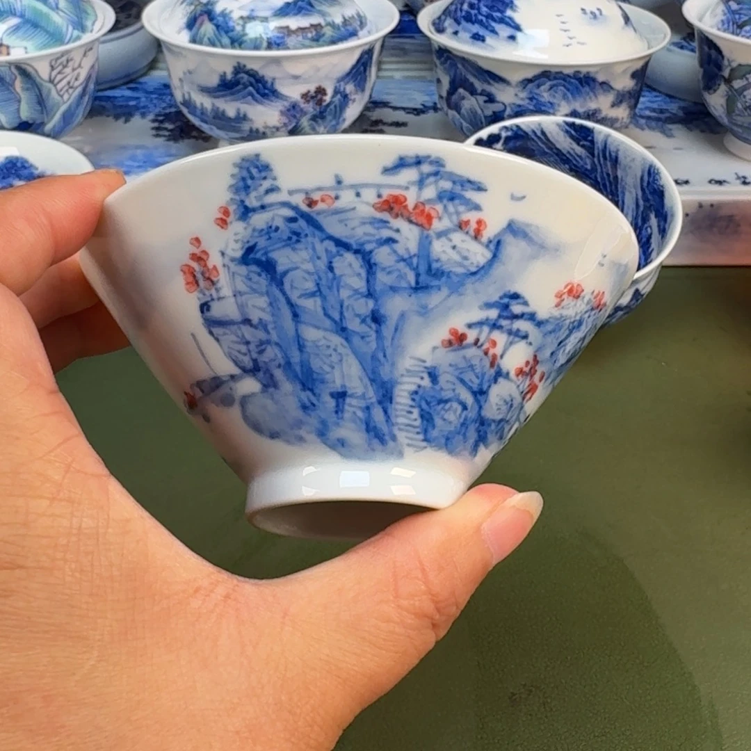 景德镇纯手绘茶具具圆圆212