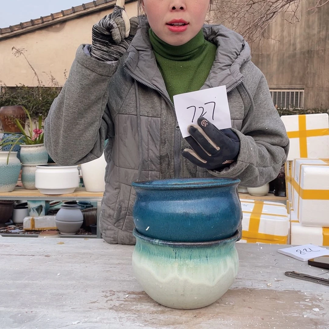 红陶王嫂花盆直播0308-727颜色不选