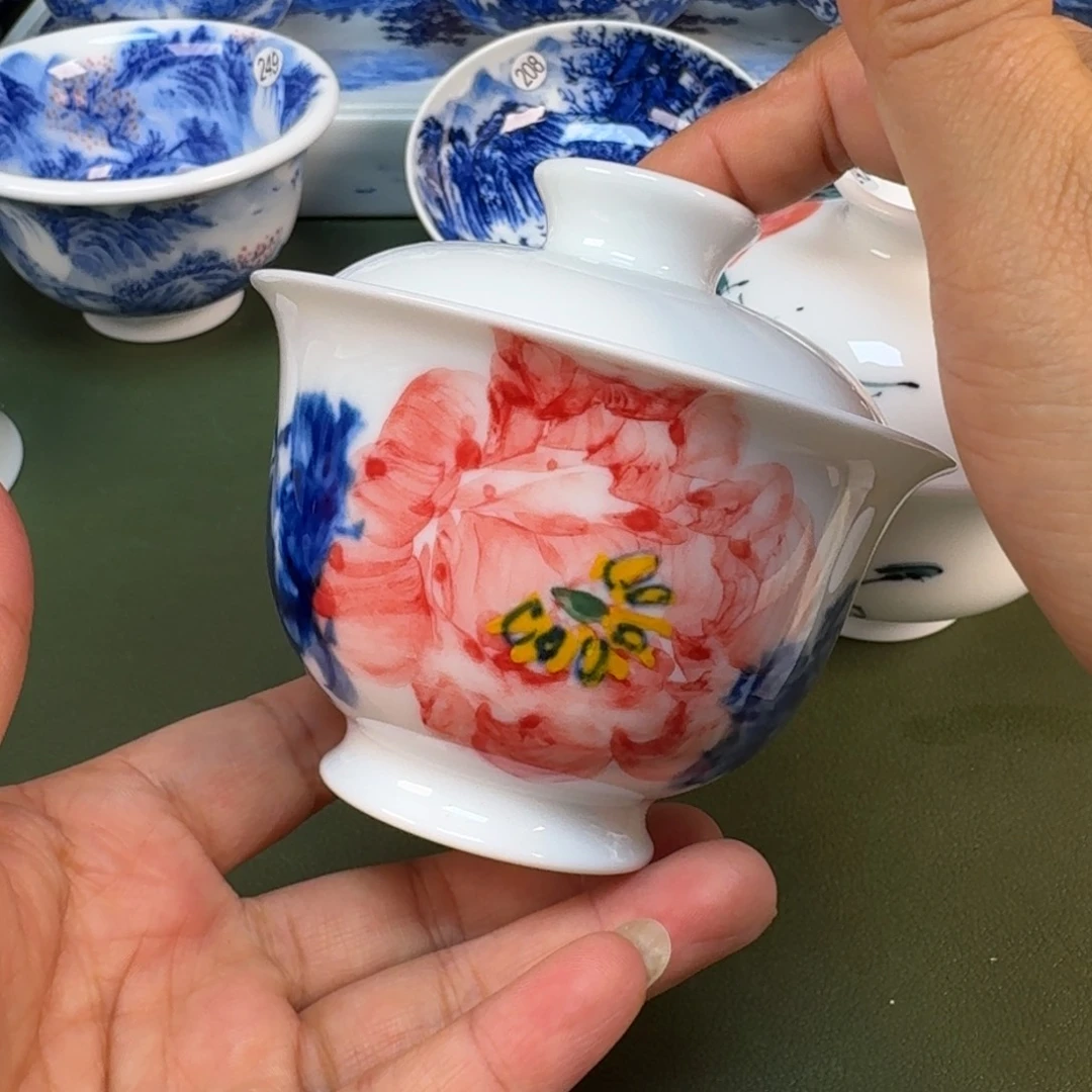 景德镇纯手绘茶具圆圆259