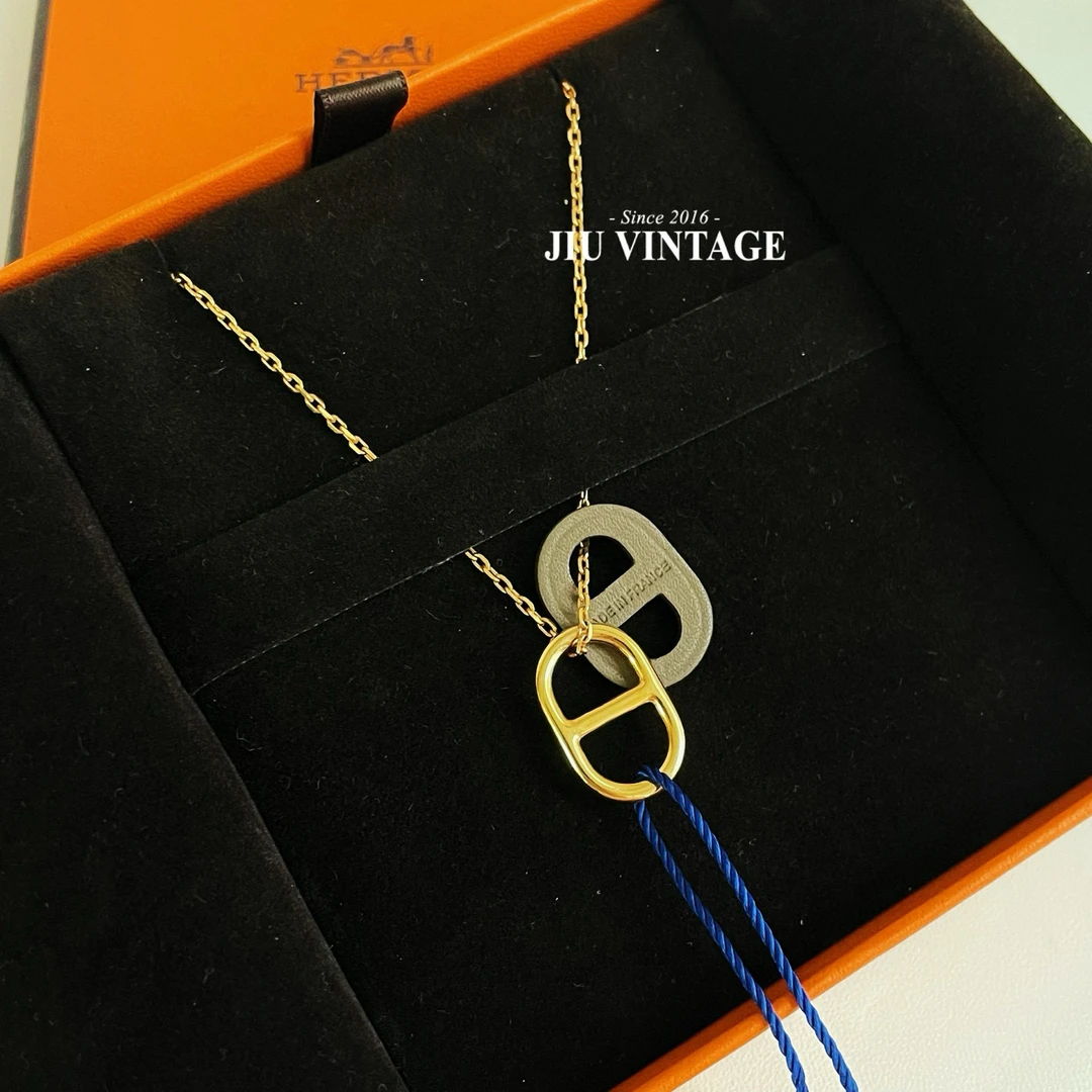 99新 Hermes/爱马仕 猪鼻子项链O'Maillon盒子BJM12-2072
