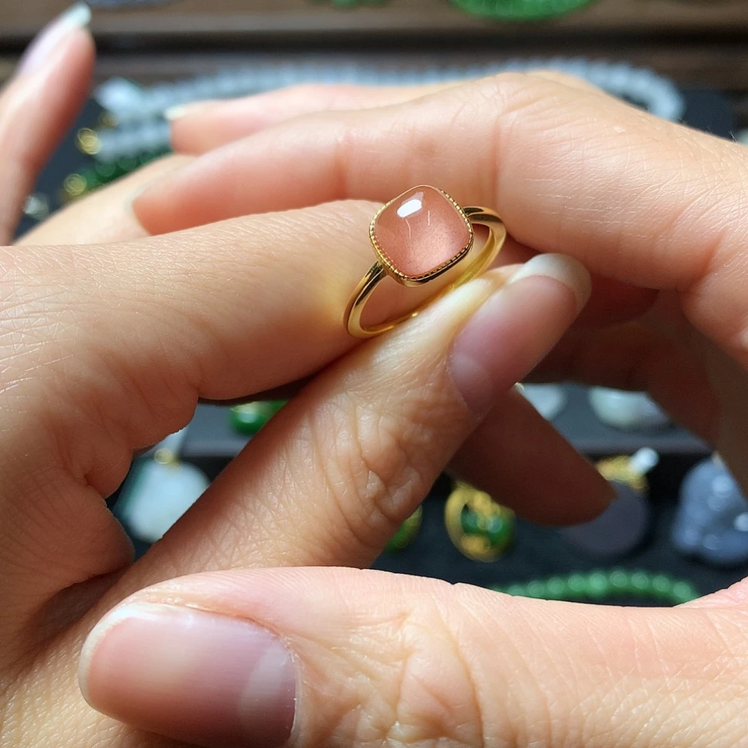 南红玛瑙戒指银S925镶嵌陈*