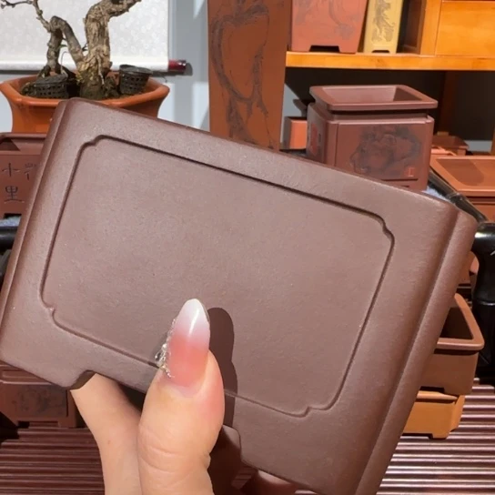 紫砂花盆半手工制作