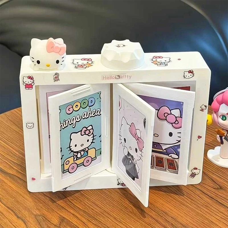哈喽kitty拍立得旋转相册摆台照片小卡收纳相框创意女生生日礼品