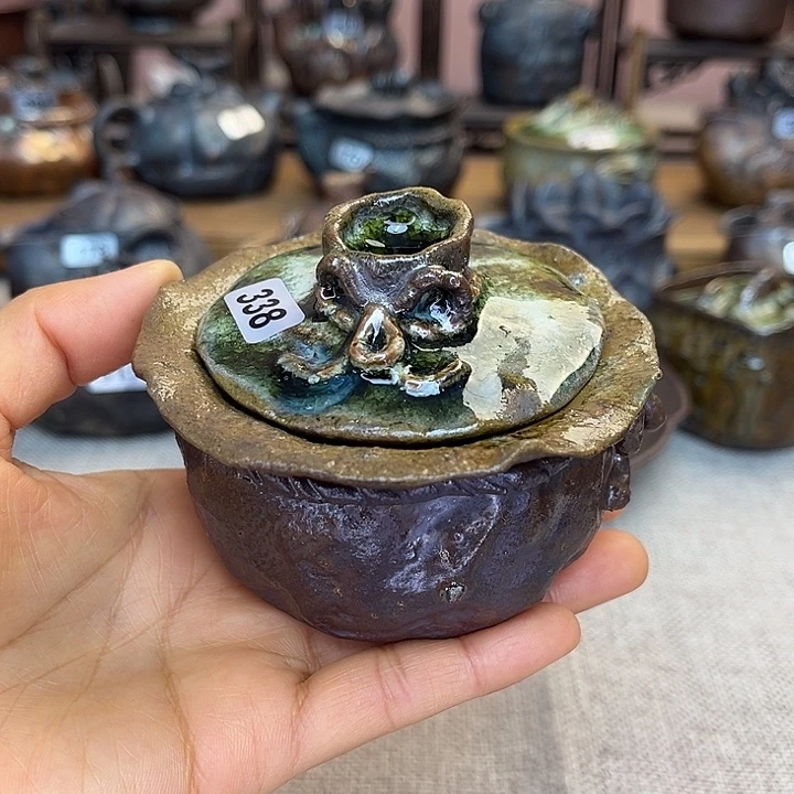 裸柴烧陶瓷手工茶器