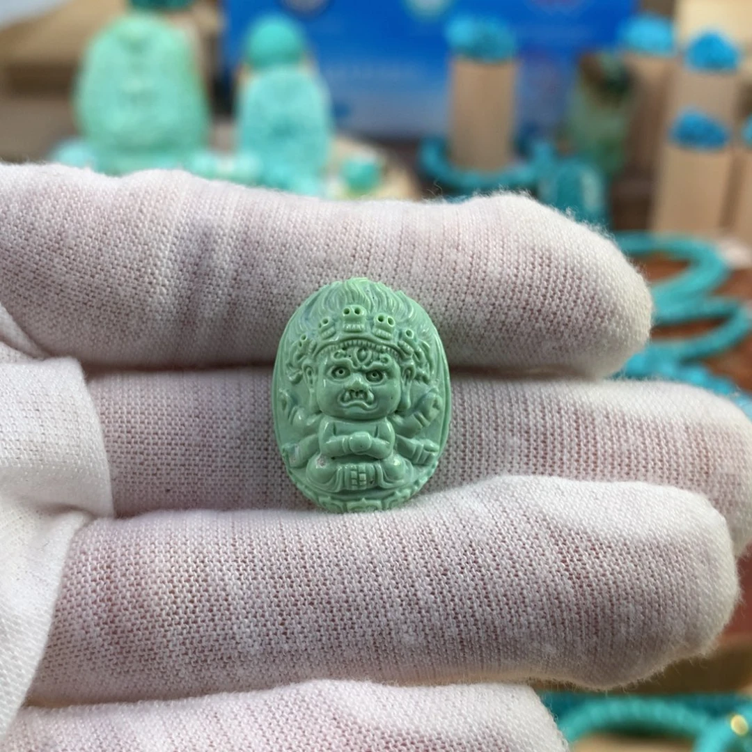 绿松石未镶嵌珠宝奇石16.7mm