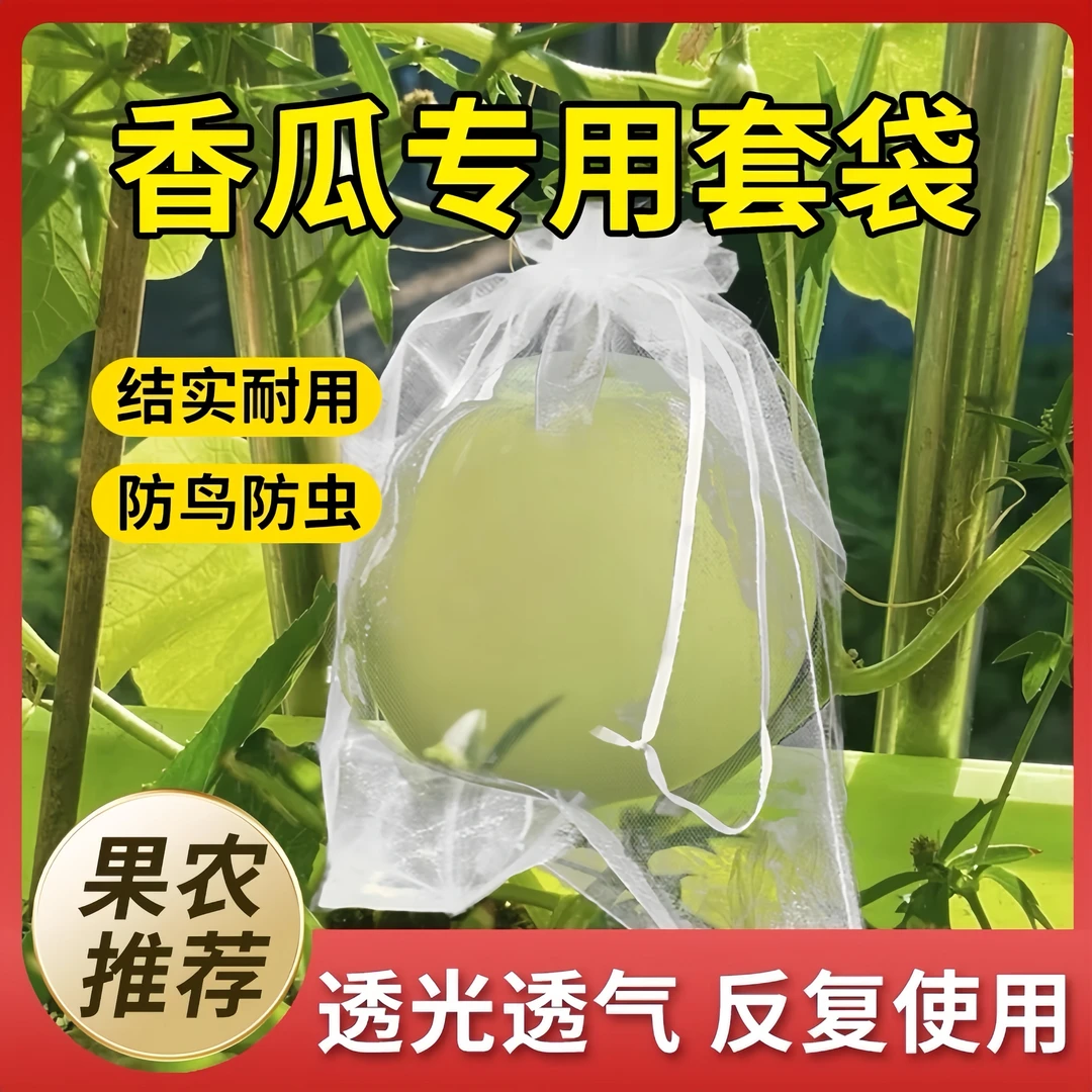 【果农推荐】香瓜套袋专用袋防虫防鸟透气透光无花果甜瓜葡萄通用袋