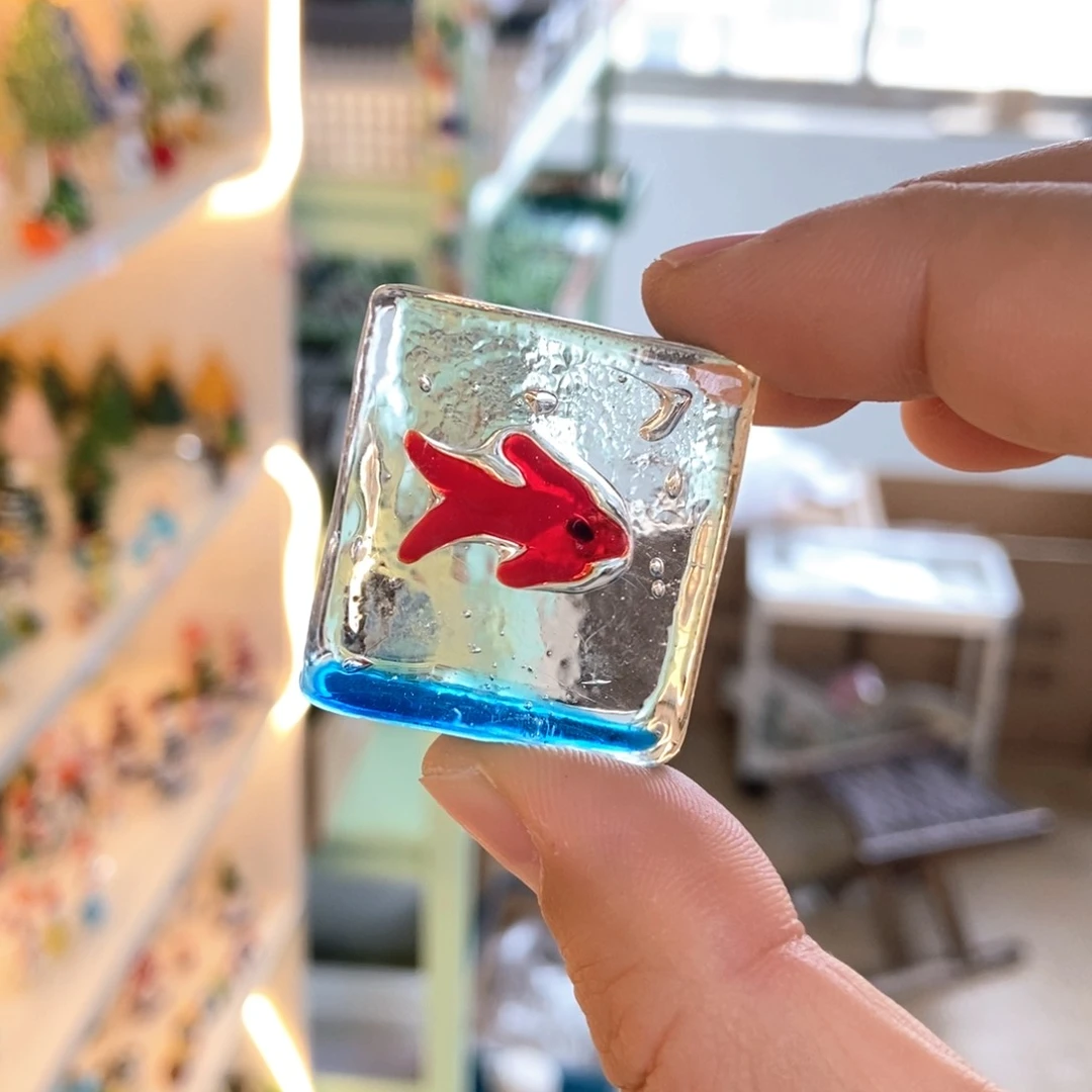 琉璃手工艺品冰块鱼