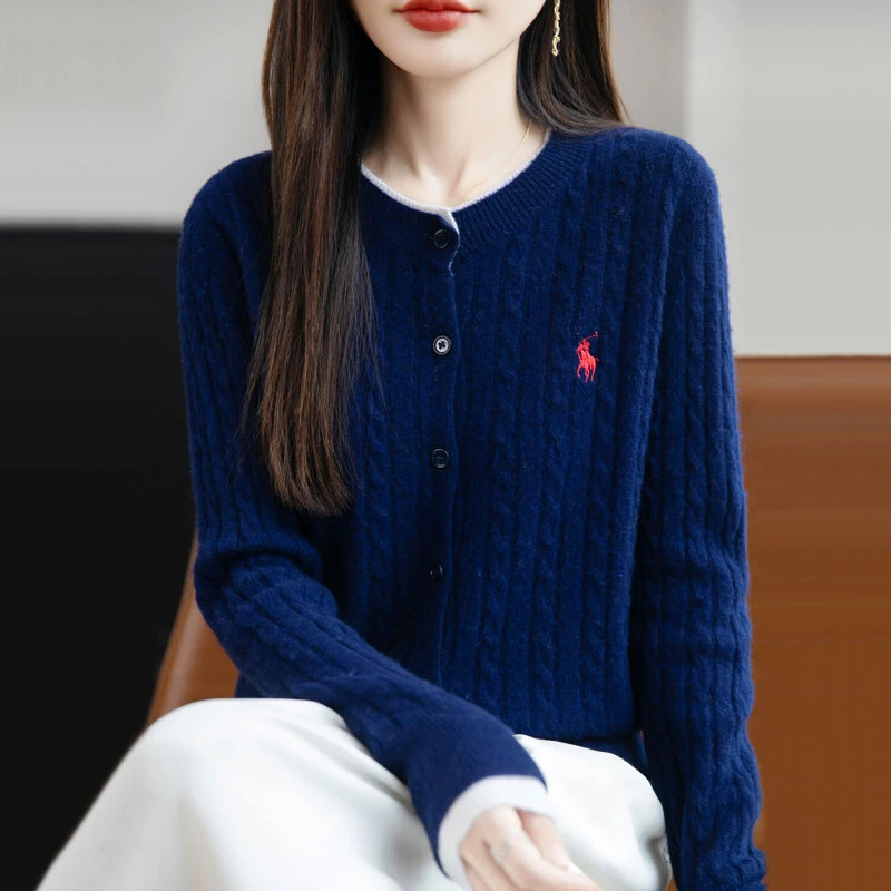 羊-毛-衫！女秋冬新款圆领假两件女毛衣宽松显瘦短款薄针织衫GH490