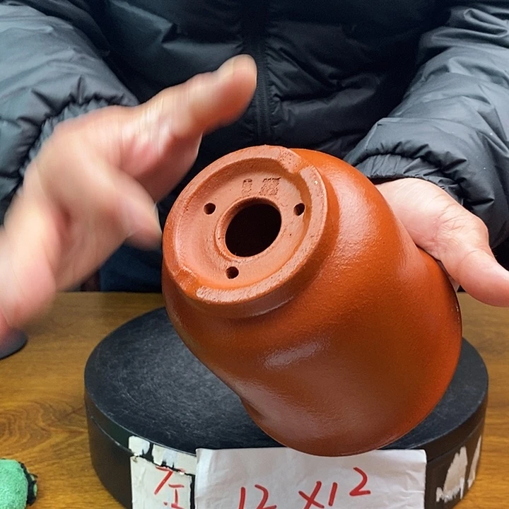 紫砂花盆货号一只G01