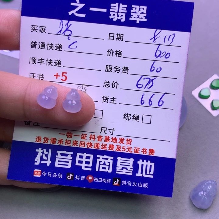 翡翠未镶嵌颈饰猪**水