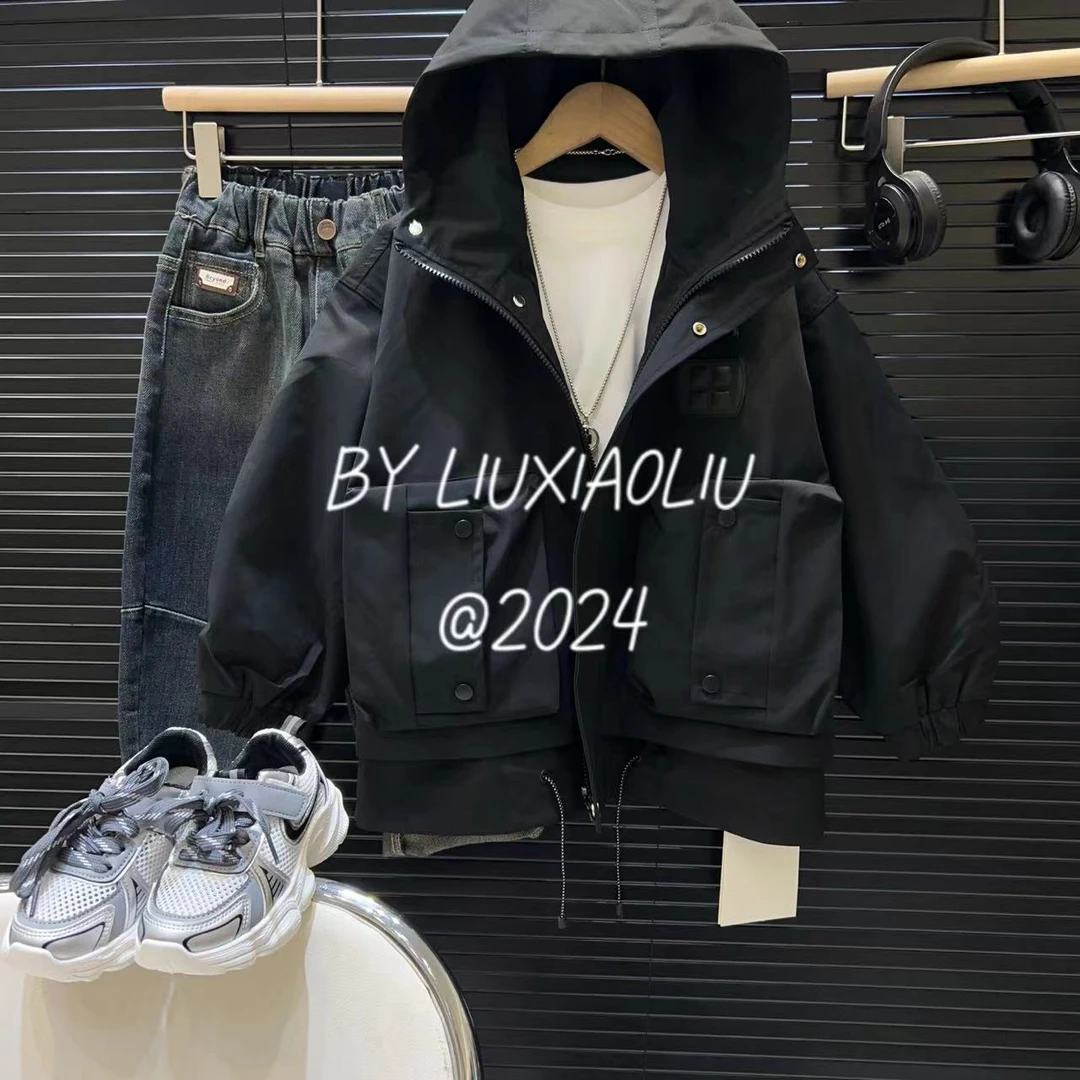 杭州六小六正版 BY LIUXIAOLIU韩版高货秋季儿童冲锋衣外套2250