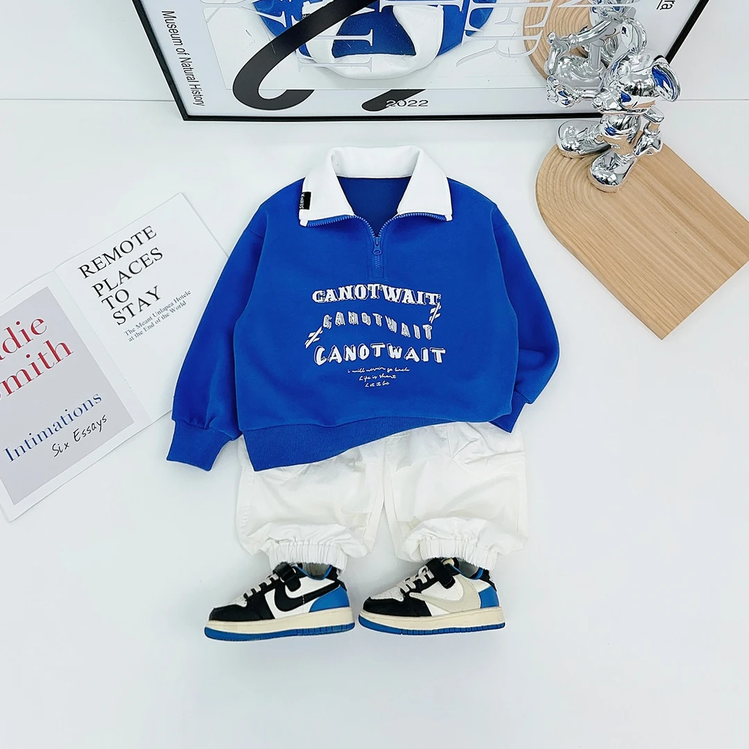 男童长袖POLO衫中大儿童卫衣2025秋季新款潮BDQ26032悠悠童话童装