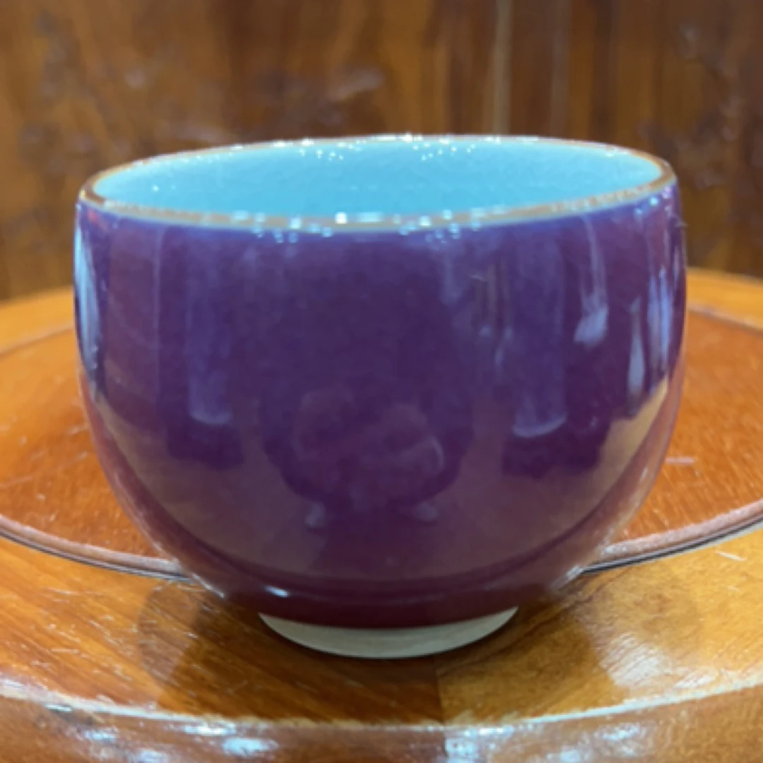 景德镇紫紫罗兰釉主人杯