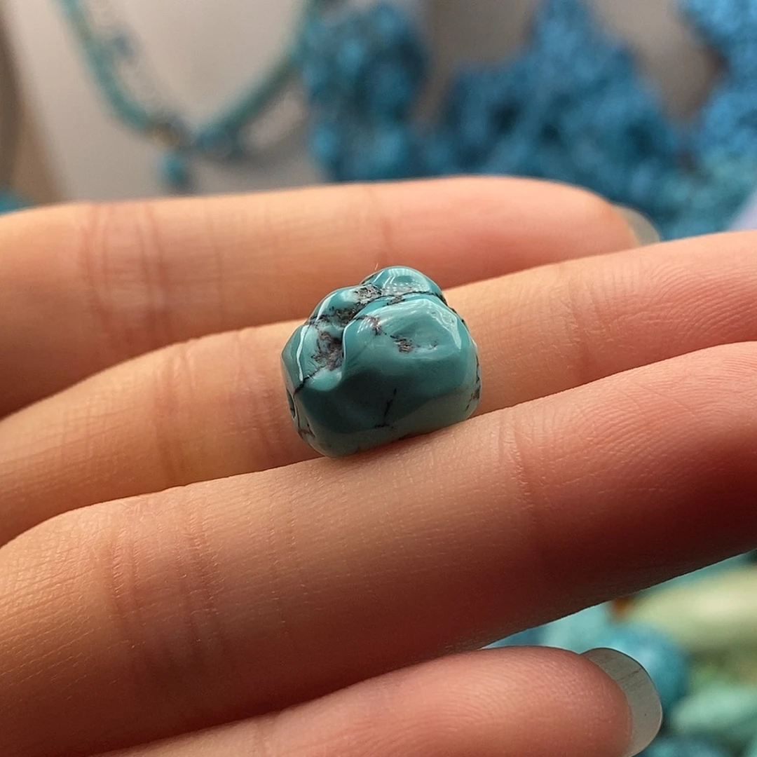 绿松石未镶嵌珠宝半成品