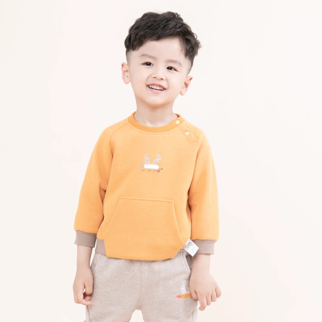 针织长袖夹T恤套头卫衣9131127