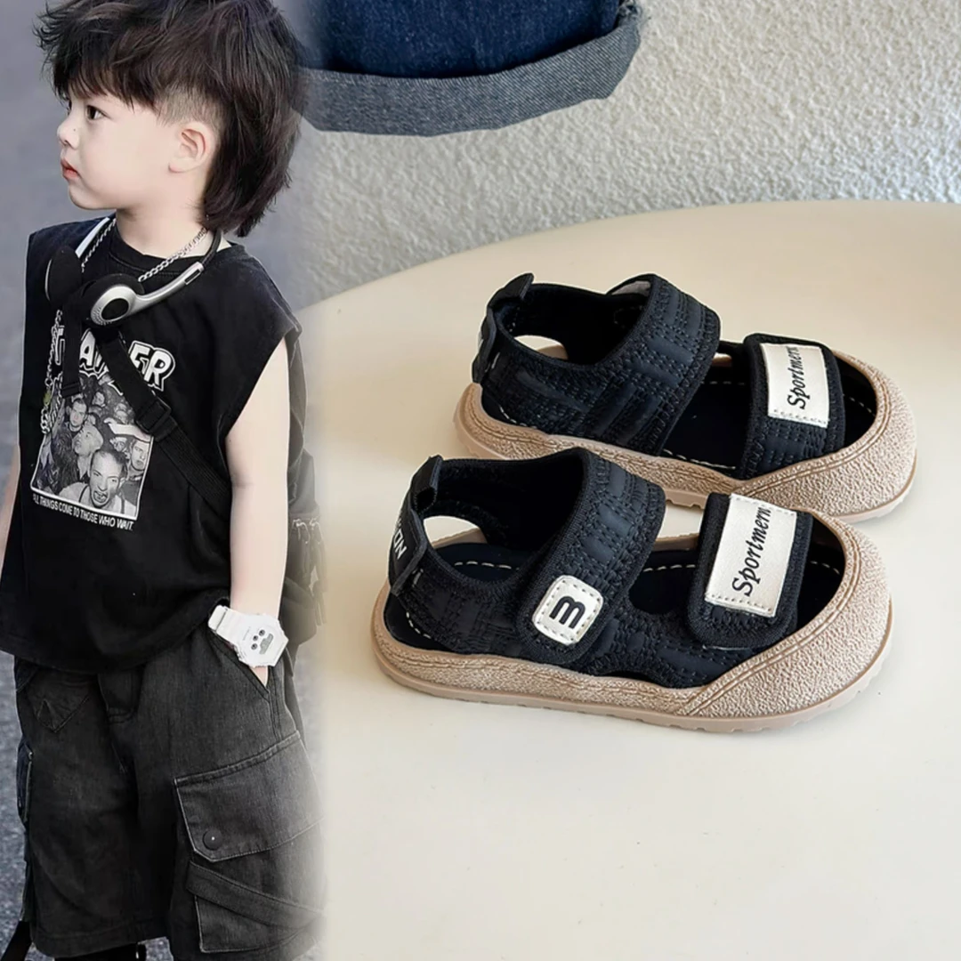 ABC宝宝凉鞋夏季防踢男宝机能婴儿软底学步儿童夏季鞋子