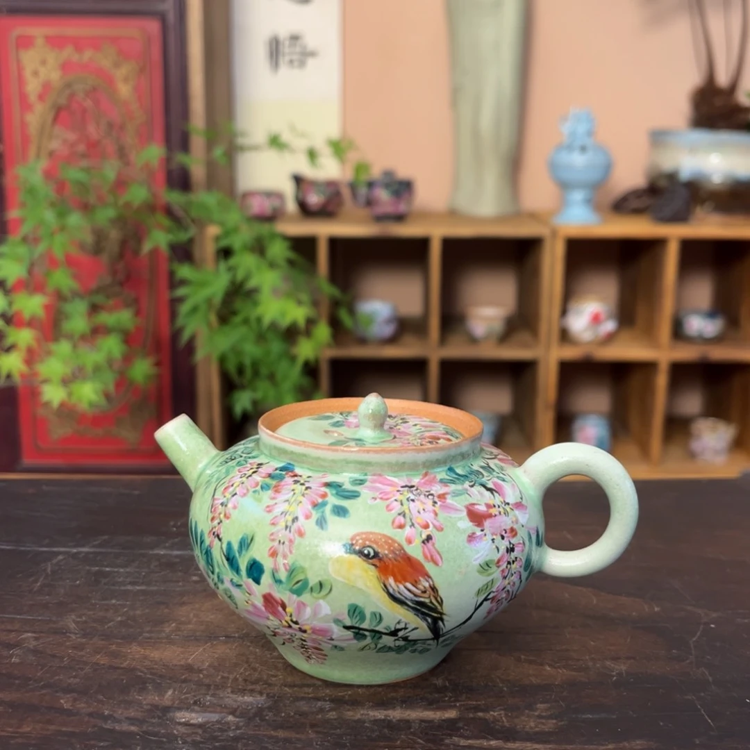 杯柴烧纯手工手绘陶瓷