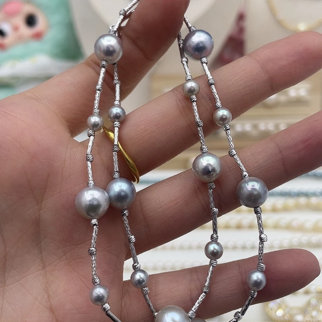 海水珍珠颈饰银S925镶嵌