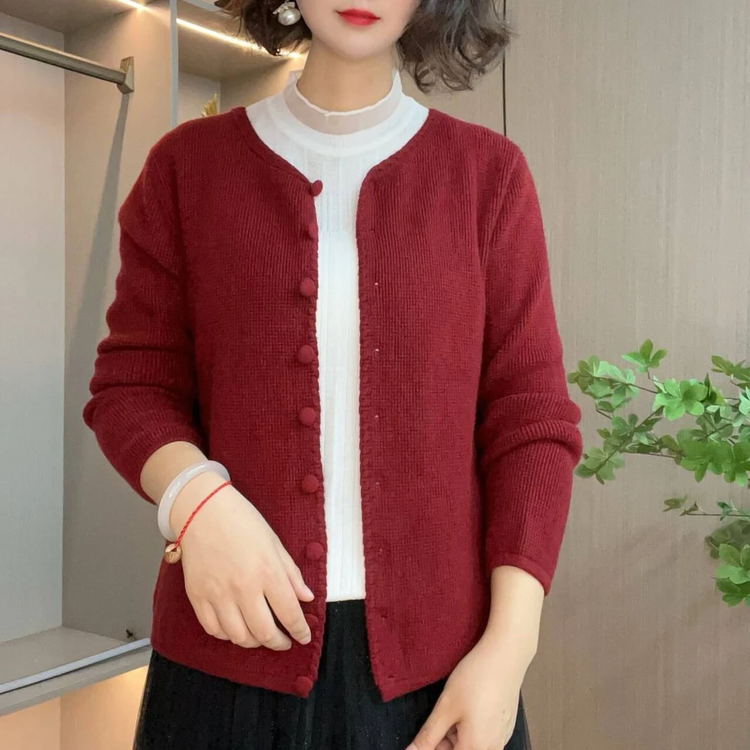 秋冬新款小香风开衫外套女毛针织衫宽松针织开衫遮肉显瘦韩系外搭