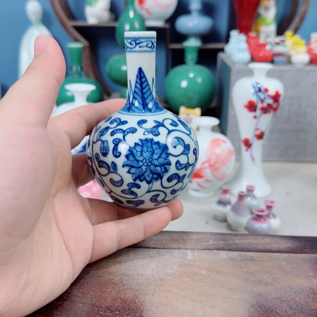 陶瓷手工小花器摆件
