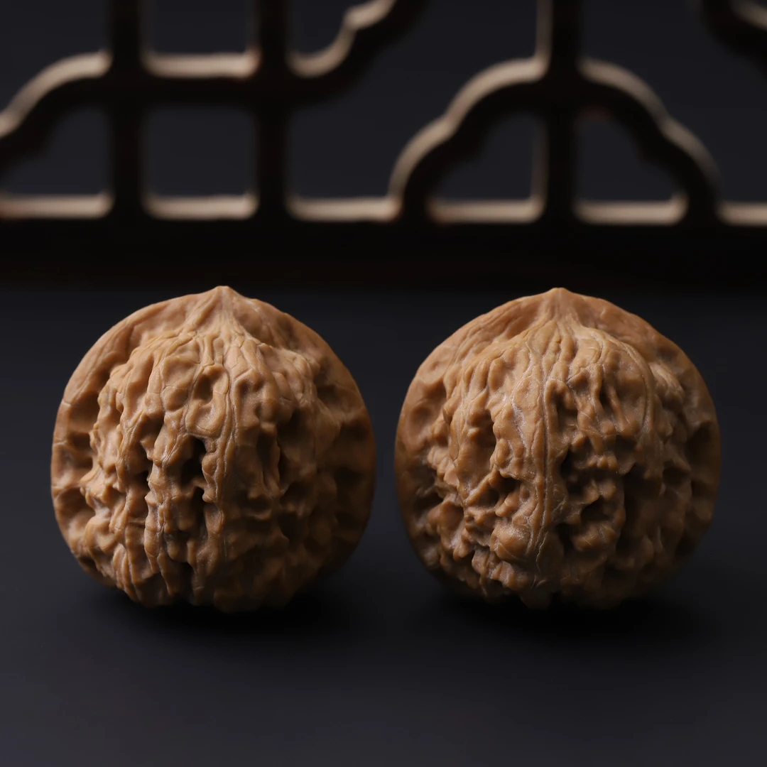 HT1115*5【舜帝山狮子头】纯野小众文玩核桃手把件